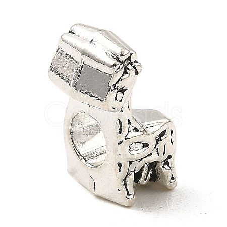 Tibetan Style Alloy European Beads FIND-E041-14AS-1