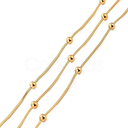 PVD Vacuum Plating 304 Stainless Steel Snake Chains CHS-P014-02G-1
