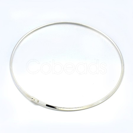 Brass Choker Collar Necklace Making X-BJEW-F132-02S-1