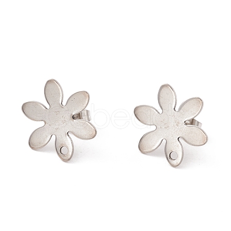 Non-Tarnish 201 Stainless Steel Stud Earring Findings STAS-G266-03P-1
