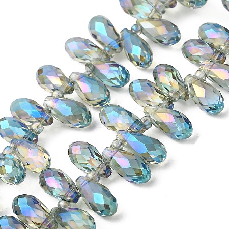 Electroplate Glass Beads Strands EGLA-B006-01A-FR06-1