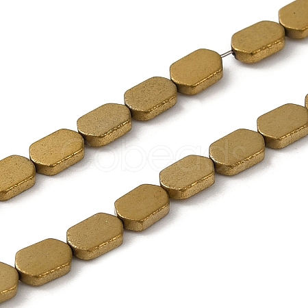 Electroplated Synthetic Non-Magnetic Hematite Beads Strands G-E610-A01-G-1
