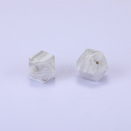 Hexagonal Silicone Beads SI-JX0020A-40-1