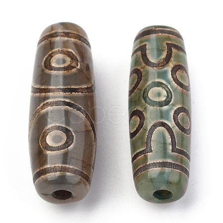 Tibetan Style dZi Beads TDZI-E004-27-1