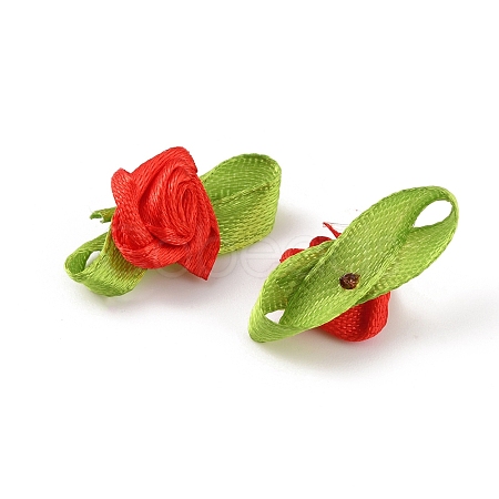 Polyester Rose Ornaments DIY-WH0308-242B-1
