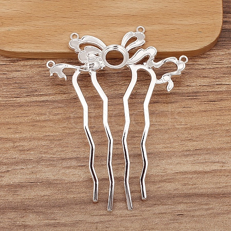 Alloy Hair Comb Findings PW-WGEAC7C-04-1