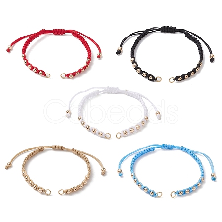 Polyester Braided Bead Bracelet Making AJEW-JB01250-1
