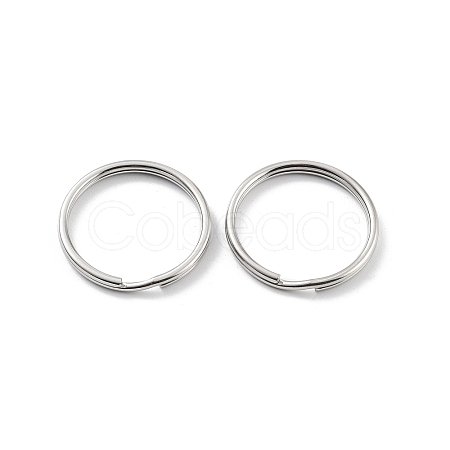 Non-Tarnish 304 Stainless Steel Split Key Rings STAS-Q314-02G-P-1