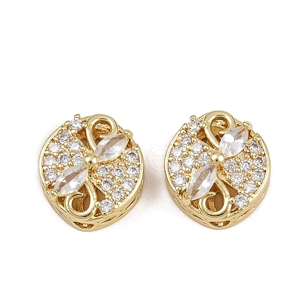 Brass Pave Cubic Zirconia Multi-strand Links ZIRC-F145-06G-01-1