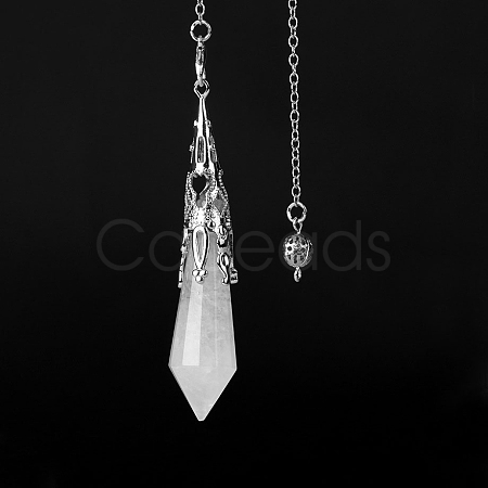 Natural Quartz Crystal Dowsing Pendulum Big Pendants PW-WGF0B2B-02-1