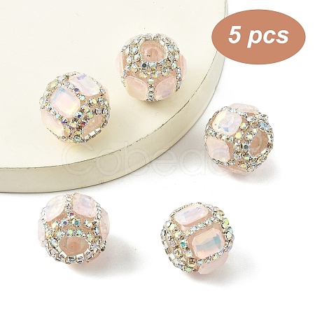 5Pcs Acrylic Beads OACR-YW0003-65C-1