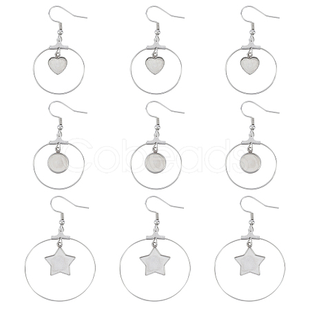 Stainless Steel Dangle Earrings STAS-UN0012-01-1