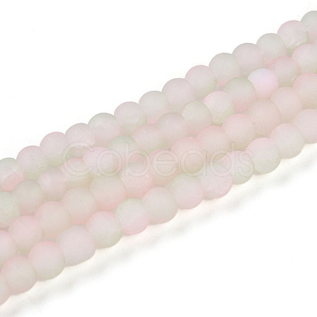 Crackle Glass Beads Strands GLAA-N009-4mm-01-1