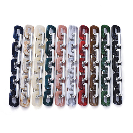 Handmade Acrylic Cable Chains AJEW-JB00674-1