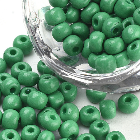 Baking Paint 6/0 Glass Seed Beads SEED-Q025-4mm-M13-1