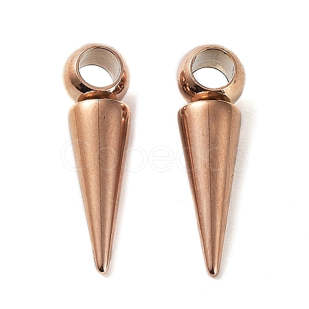 Ion Plating(IP)  201 Stainless Steel Pendants STAS-M323-28RG-1-1