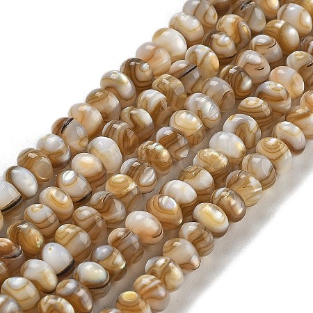 Natural Freshwater Shell Beads Strands BSHE-G038-05-1