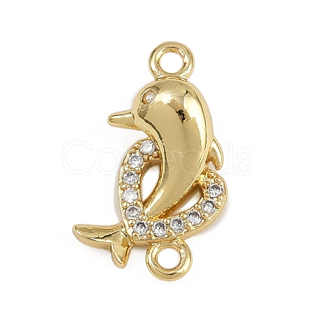 Brass Micro Pave Clear Cubic Zirconia Beads LS-KK-D409-08G-1