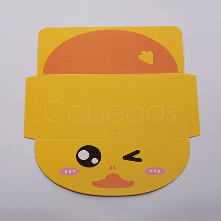 Animal Cartoon Paper Greeting Cards DIY-WH0161-09J-1