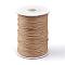 Korean Waxed Polyester Cord, BurlyWood, 1mm, about 85yards/roll