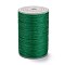 Round Waxed Polyester Thread String, Micro Macrame Cord, Twisted Cord, for Leather Sewing Stitching, Green, 0.3~0.4mm, about 174.98 Yards(160m)/Roll