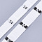 Clothing Size Labels(54), Garment Accessories, Size Tags, White, 12.5mm, about 10000pcs/bag