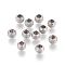 Tarnish Resistant 304 Stainless Steel Textured Spacer Beads, Round, Stainless Steel Color, 3x2mm, Hole: 1.5mm