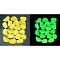 Plastic Imitation Luminous Stone Display Decoration, Nuggest, Yellow, 27mm