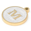 Ion Plating(IP) 201 Stainless Steel Pendants STAS-K288-02G-M-2