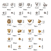 Tibetan Style Alloy Beads and Beads Spacers TIBEB-PH0004-69-2
