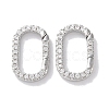 Rack Plated Brass Micro Pave Cubic Zirconia Clasps X-KK-Z039-06C-P-1