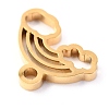 304 Stainless Steel Charms STAS-O142-69G-3
