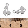 Non-Tarnish 304 Stainless Steel Fruit Links STAS-Z084-01P-3