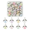 30Pcs Angel Acrylic & Glass Pendant PALLOY-FZ00016-1