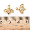 Brass Micro Pave Cubic Zirconia Charms KK-A281-09B-G-3