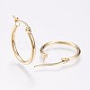 304 Stainless Steel Hoop Earrings LS-EJEW-F105-12G-2