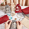 24Pcs 3 Colors Rectangle Christmas Linen Gift Bags with Number 1~24 Pendant Ornaments ABAG-WH0035-039-2