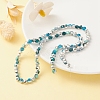 Electroplate Glass Beads Strands EGLA-YW0002-B02-6