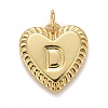 Rack Plating Golden Brass Pendants KK-E260-01G-D-1