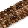 Dyed Natural White Jade Beads Strands G-T139-4mm-60-14-4