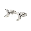 304 Stainless Steel Stud Earrings for Women EJEW-G459-01B-P-2