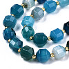 Natural Agate Beads Strands G-T131-82B-17-3