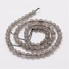 Natural Black Moonstone Beads Strands G-F306-06-6mm-2