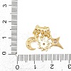 Brass Micro Pave Clear Cubic Zirconia Pendants X-KK-Z151-03G-01-3