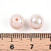 Electroplate Pearlized Glass Pearl Beads EGLA-T021-14B-10-3