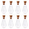 10Pcs Clear Glass Wishing Bottles AJEW-TA0002-85E-3