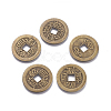 Tibetan Style Alloy Chinese Coin Pendants PALLOY-WH0060-01C-NF-1