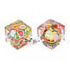 Transparent Acrylic Pendants TACR-N006-68-3