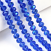 Electroplate Glass Beads Strands X1-EGLA-A034-T6mm-L26-4