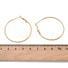 304 Stainless Steel Hoop Earring Findings SA-CBABC0F-02G-3